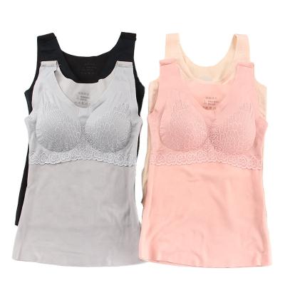 China New one-piece thermal threaded soft thermal underwear plus velvet ladies lace up sexy hot women wholesale thermal underwear vest for sale