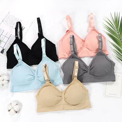 China Best Price Antibacterial High Quality Women Seamless Nursing Feeding Bra for sale