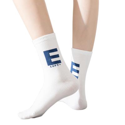 China New Lovely Letter Crew Socks Wholesale QUICK DRY Cotton Modern Novelty Crew Socks For Women for sale