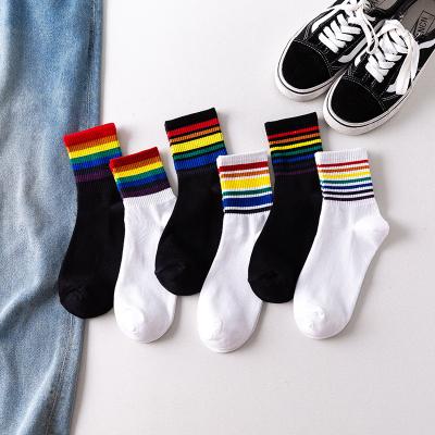 China QUICK DRY Cotton Wholesale Ladies Socks Shorts Novelty Modern Girl Crew Socks For Women for sale