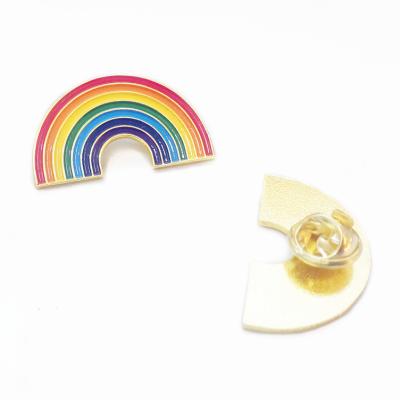 China Custom Antique Imitation Rainbow LGBT Metal Lapel Pins Pride Shirt Suit Badge Gay Pins for sale