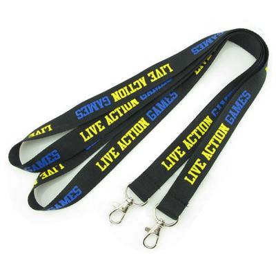 China Promotional Gift Security Buckle Hug Adjustable Lanyards Polyester Silkscreen Printed Logo Neck Strap Lanyards Custom Made for sale