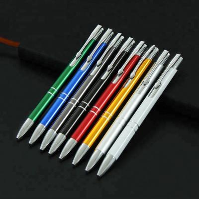 China Pen Hot Sale Custom Promotional Logo Printed Lasered Promotional Gift Metal Pens Executive Metal Ballpoint Pens for sale