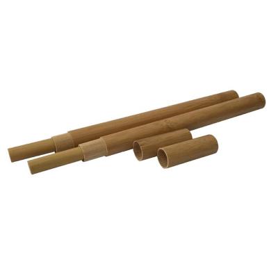 China Straw Box Factory Portable Straws Biodegradable Bamboo Wooden Case for sale