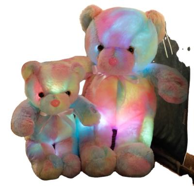 China Promotion gift; HI wholesale valentines day gifts bear valentine LED soft plush stuffed teddy bear toys for sale for sale