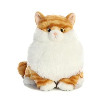 China Gift World Cats Kitty Fat Around OEM Soft Chabby Fluffy Plush Toy Animal for sale