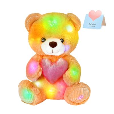 China Gift Plush Soft Toy Toys Sit Standing Love Bed Night Light Birthday For Kids for sale