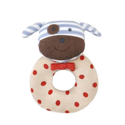 China Soft Gift Baby Plush Toy Infant Stuffed Rattle CE Safe Gift Toys for sale