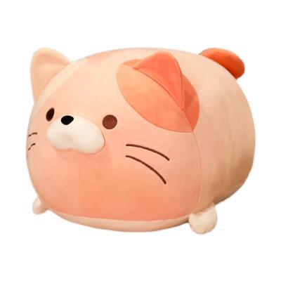 China Round Super Soft Gift Body Cat Cotton Oem Fat Stuffed Pillow Toy Cushion for sale