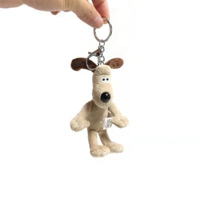 China Decoration Dog Gromit Genius Puppy Soft Stuffed Animal Plush Toy Key Chain for sale