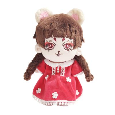 China Gift Well Dressed Girl Doll Soft Plush Stuffed Standing Figure Gift Factory Custom Toy for sale