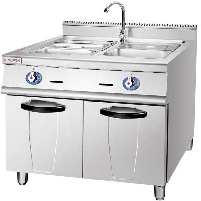 China NO App-Controlled Gas Hot Bain Marie Kitchen Equipment with Cover Adjustable Temperature for sale