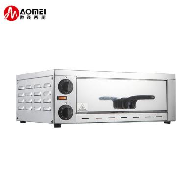 China Commercial Kitchen Stainless Steel Electric Pizza Oven with Snack Pan 220V 1200W for sale