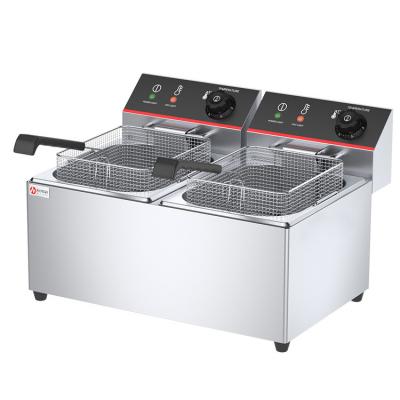 China Fast Food Restaurant Kitchen 3.5KW Deep Fryer for Hotels and Restaurants Cooking for sale