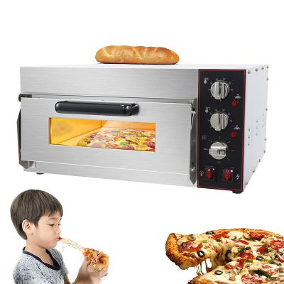 China Elektrische Back-Brot-Pizza-Kuchen-Ofen mit Pizza-Stein und Timer 585x480x300mm zu verkaufen