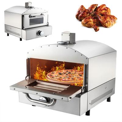 China Gas Fired Double Burner Pizza Oven For Commercial With Online Support After Service for sale