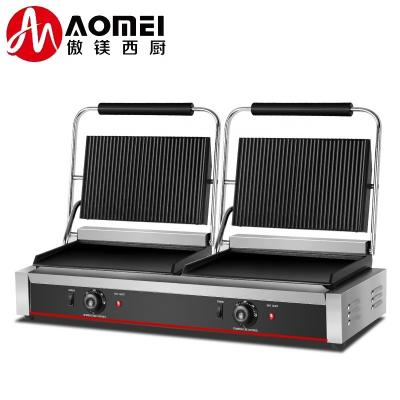 China Non-Stick Enamel Coated Electric Griddle Grill for Commercial Steak Sandwich Toaster for sale