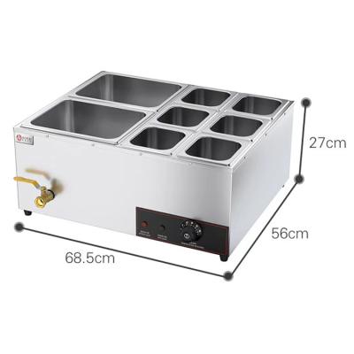 China Commercial Stainless Steel Soup Bain Marie Food Warmer for Hotel Restaurant Buffet for sale