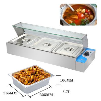 China Equipo de restaurante Buffet eléctrico Calentador de alimentos con capacidad de 2 kg y voltaje de 220 V en venta