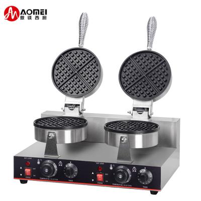 China Double Plate Belgium Waffle Baker Waffle Maker Machine for Waffles and Timer Feature for sale