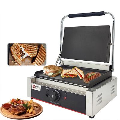 China Commercial Grade Electric Panini Contact Grill Press Plate Grill for Perfect Paninis for sale