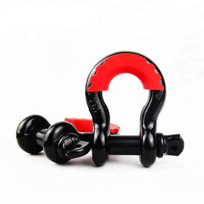 China Heavy Industry Heavy Load Safety Bolt G209 Drop Forged Trailer D Ring Shackle for sale