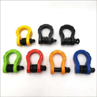 China Heavy Industry Custom Different Size Drop Forged Arc Shackles for sale