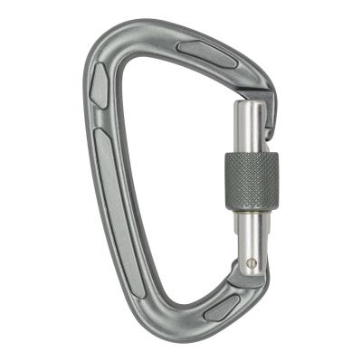 China JENSAN Custom High Quality Eco-friendly Aluminum Alloy 22KN D Type Carabiner For Rock Climbing for sale