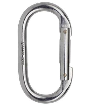 China JENSAN Heavy Industry Custom High Quality Oval Steel Carabiner 23KN Safety For Fall Protection for sale