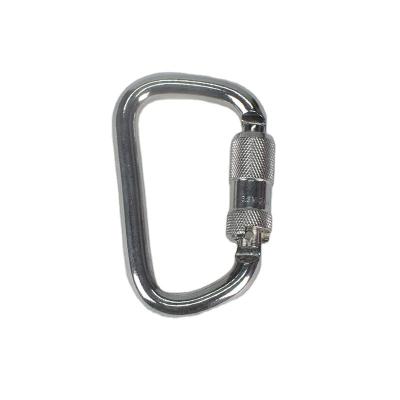 China High Strength Custom 45KN D Type Equipment Accessories JENSAN/Fall Protection Harness/Safety Belt Carabiner Self-locking For Aerial Work for sale