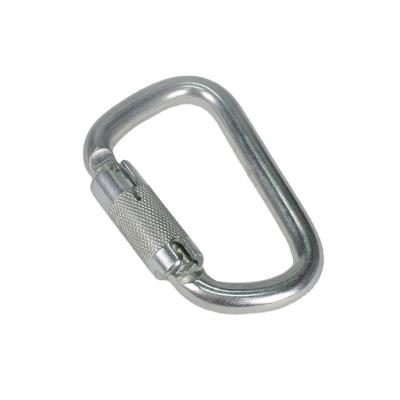 China Custom Heavy Industry JENSAN Auto Lock 45kN High Quality Steel Carabiner For Fall Protection for sale