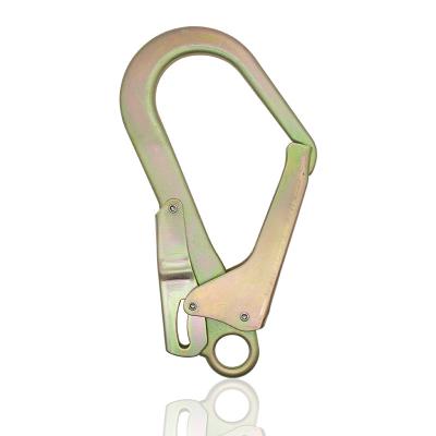 China Metal Safety Accessories 23KN Equipment Accessories/Fall Protection Harness/Safety Belt Large Forged Steel Snap Hook For Fall Protection for sale