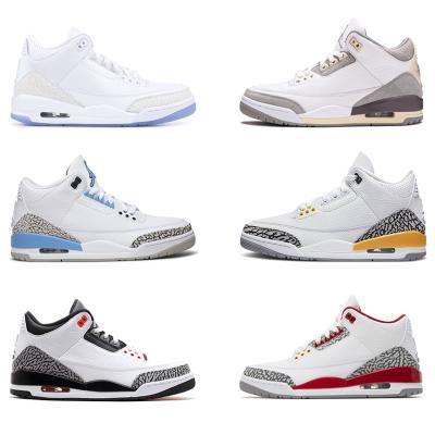 China EVA High Quality Fashion Brand UNC Mens aj Retro 3 Basketball Shoes Running Sneakers High x Shape Breathable Protection Casual Sneakers for sale