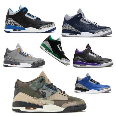 China Wholesale High Quality EVA Factory AJ 3 Mens Basketball Shoes Outdoor 3s Sneakers Walking Shoes Retro Brand Sports Casual Shoes for sale