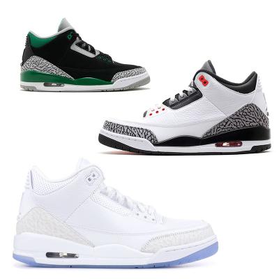 China 2022 New 1:1 EVA PS x Original Schuhe AJ 3 Basketball Bottoms Air White Conjoined Fashion Retro Basketball Shoes Sports Sneakers for sale