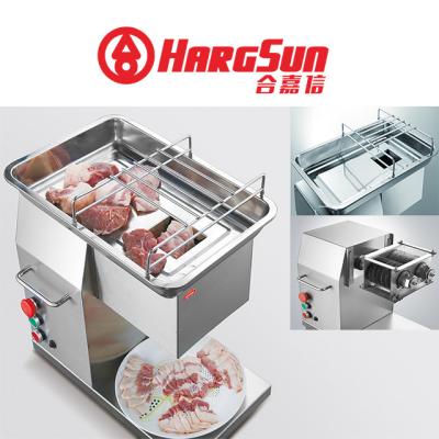 Cina Tagliatrice della carne dell'affettatrice 600w 250kg/H della taglierina del cubo della carne fresca della macelleria di acciaio inossidabile in vendita