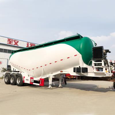 China Type 3 Axle 50m3 Pneumatic Cement Tankers Dry Bulk Cement Tank Truck Trailer V Trailer for sale