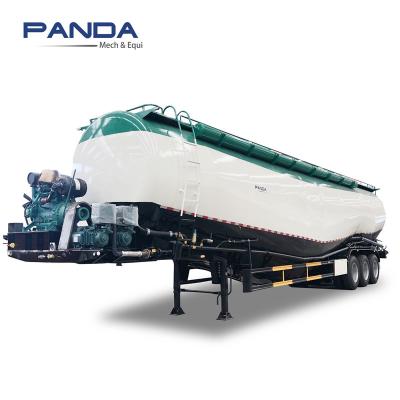 China 120 ton v shape cement tanker truck trailer 100 CBM for sale pneumatic fly ash bulker capacity bulk dry trailer truck price semi for sale