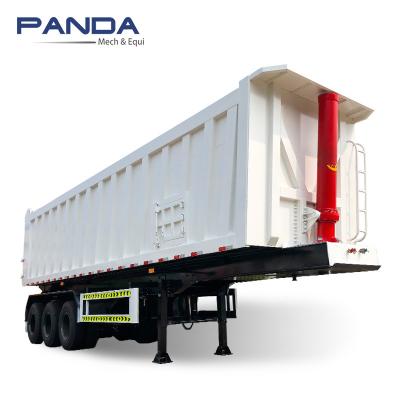 China Truck Trailer Bogie Axle Rear Tipper Trailers Aggregate Tipping Semi Trailers For Sale for sale