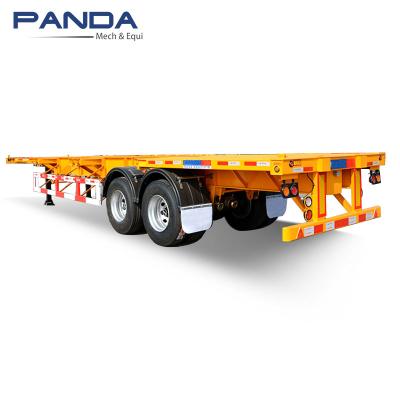 China Skeleton Semi Truck Trailer 3 Axle 45ft Shipping Container Carrier Chassis Trailer For Sale for sale