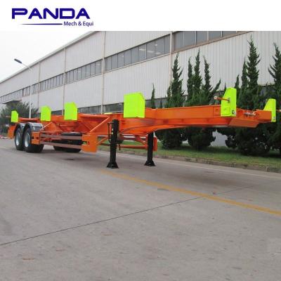 China Port Trailer 20FT 40FT Dock Semi Trailer Container Truck Chassis 45FT Terminals Skeleton Bomb Carts for sale