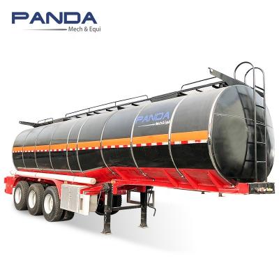 China Truck Trailer Panda Mech 3 Axles Liquid Asphalt Tanker Trailer For Coal Tar Pitch Transport With Best Price for sale