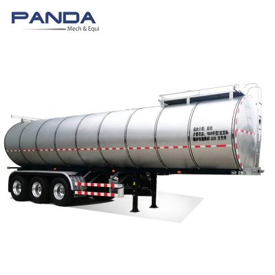 China PANDA 3 axle 45000 truck trailer 50000 liters stainless steel milk tanker water oil tank semi truck trailer for sale for sale