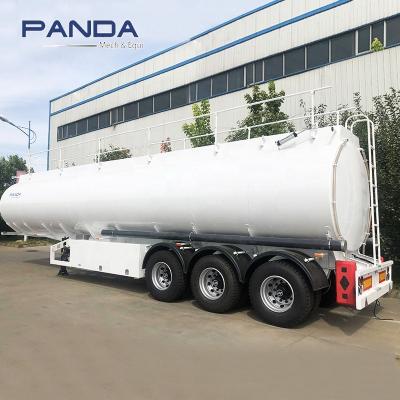 China Reliable Quality 40000liters 50ton Stainless Steel Fuel Tanker Trailer Truck Semi Trailer With Air Suspension for sale