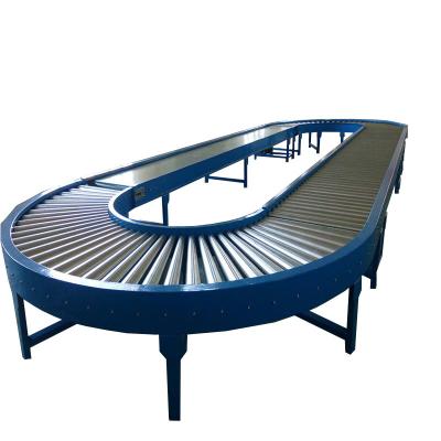 China Convenient and Fast Manufacturer Customized 90 Degree and 180 Degree Roller Rotating Industrial Steel Conveyor Belt for sale