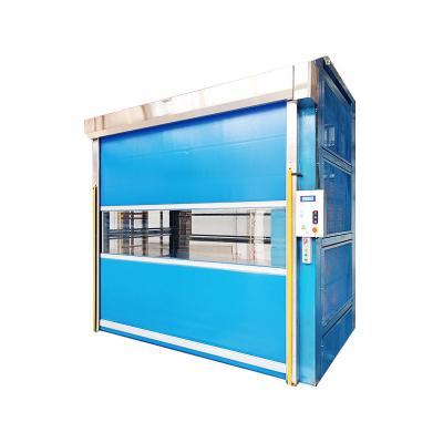 China Good high-speed automatic resetting PVC rolling door roller shutter door sealing and fire resistance rapid purification workshop shutter for sale