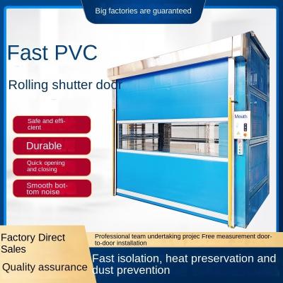 China Modern Automatic PVC Induction Roller Door Fast Lifting Electric Workshop Transporting Underground Garage for sale