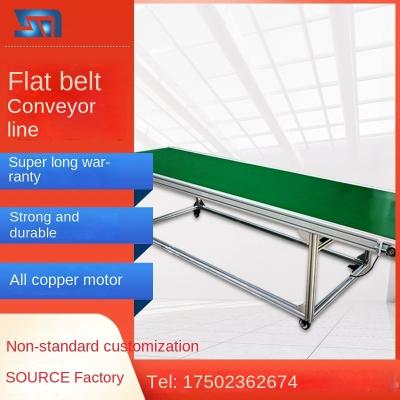 China Deli Customized Processing Belt Conveyor Flat Line And Small Assembly Line for sale