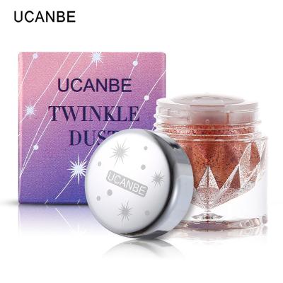 China UCANBE 8 color monochrome eyeshadow diamond waterproof eye shadow powder shimmer shimmer eye shadow for sale