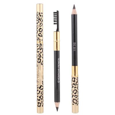 China OEM Art Waterproof Cosmetic Eyebrow Pencil With Eyebrow Brush Double Sides Long Lasting Eyebrow Pencil for sale